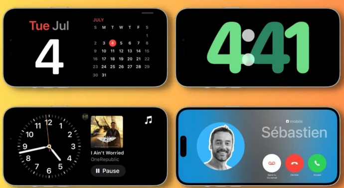 永昌苹果手机维修分享iOS17横屏充电待机显示有什么好处 