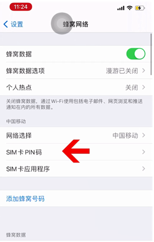 永昌苹果14维修网分享如何给iPhone14的SIM卡设置密码 