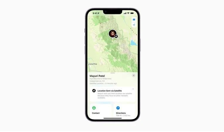 永昌苹果14维修分享iPhone14系列中 FindMy功能通过卫星分享位置方法教程 