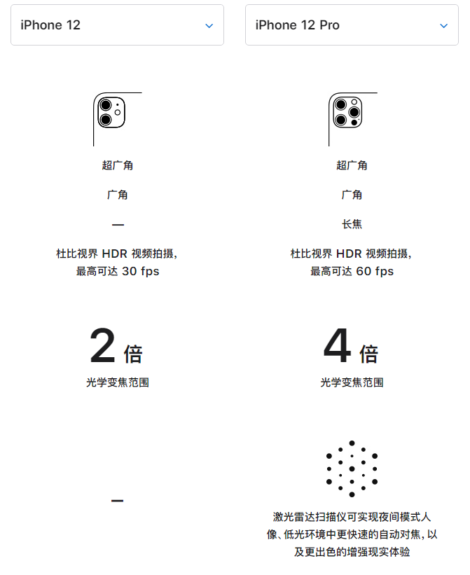 永昌苹果手机维修分享苹果 iPhone 12 与 iPhone 12 Pro 选哪款 